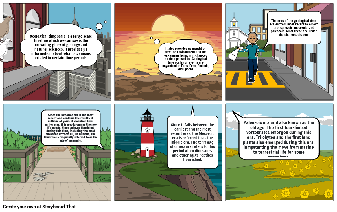 Geological Timescale Comic Strip