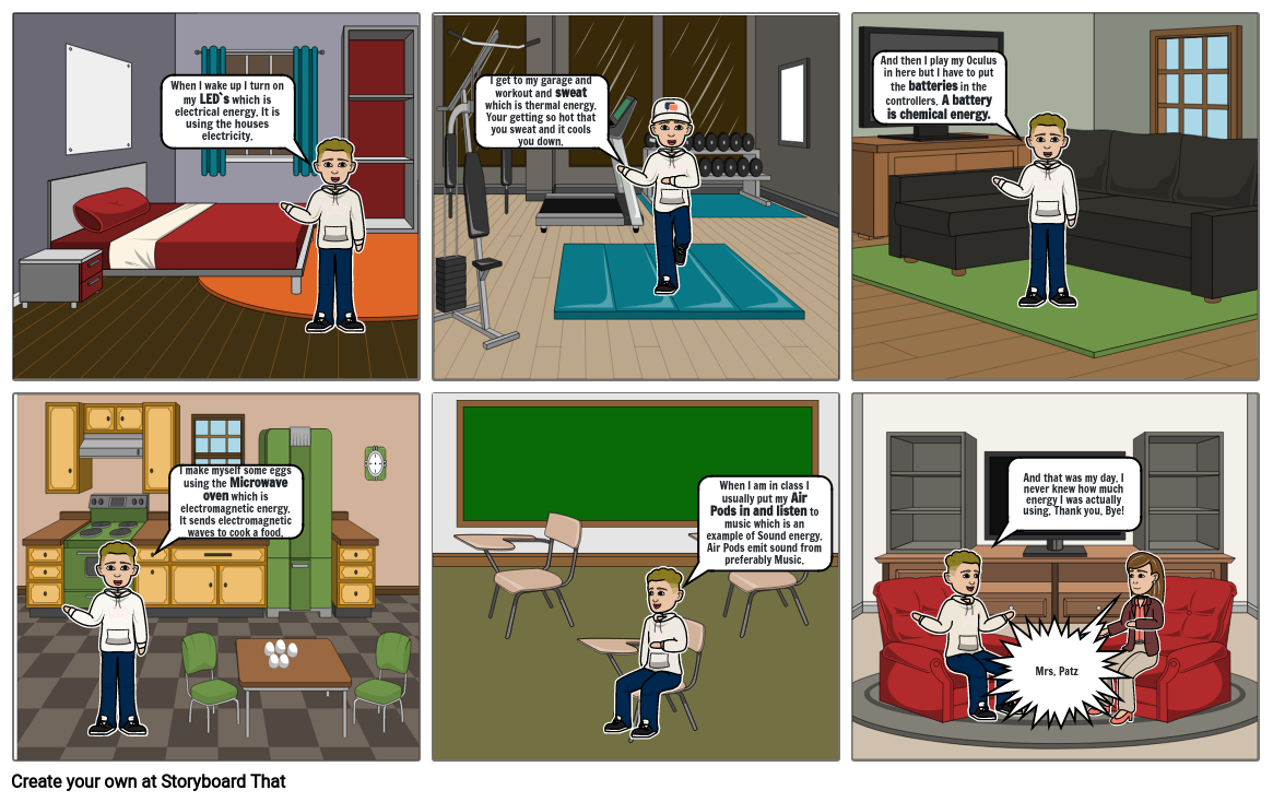 Forms of Energy Comic Strip