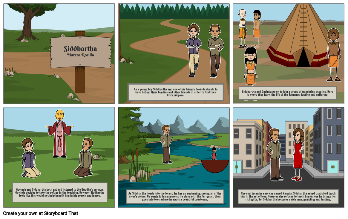 Siddhartha Storyboard by e080ab5b