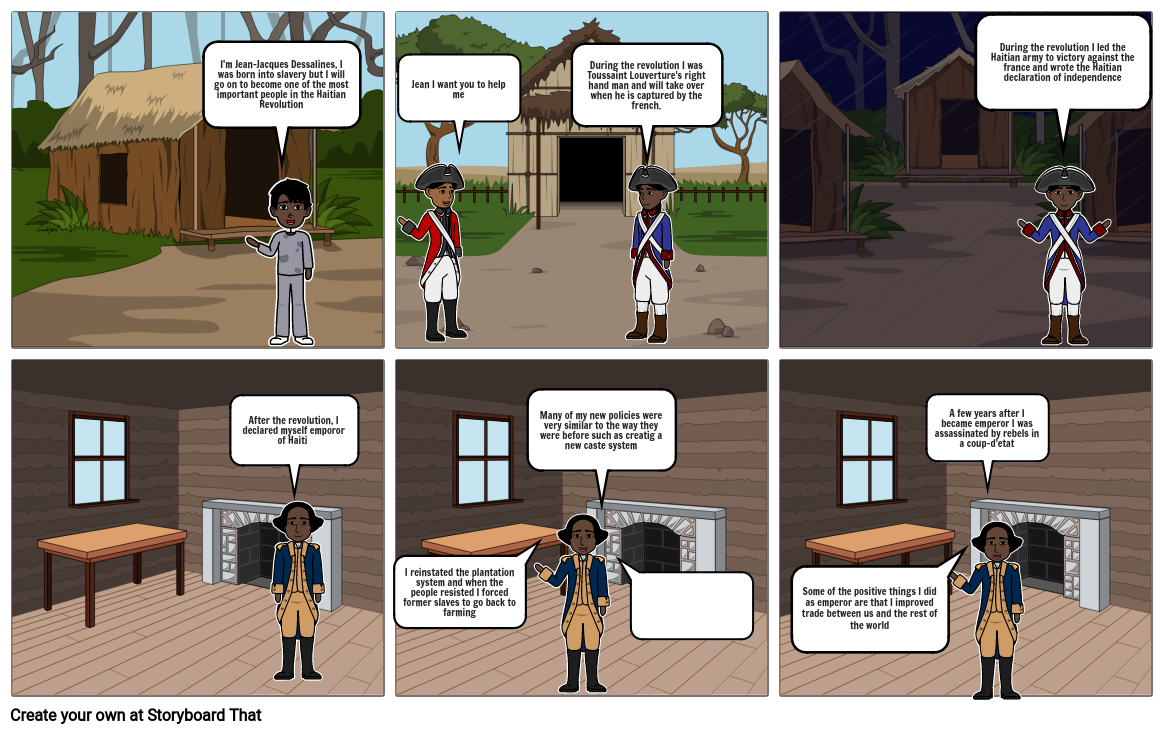 Jean-Jacques Dessalines Storyboard by e0a0635d