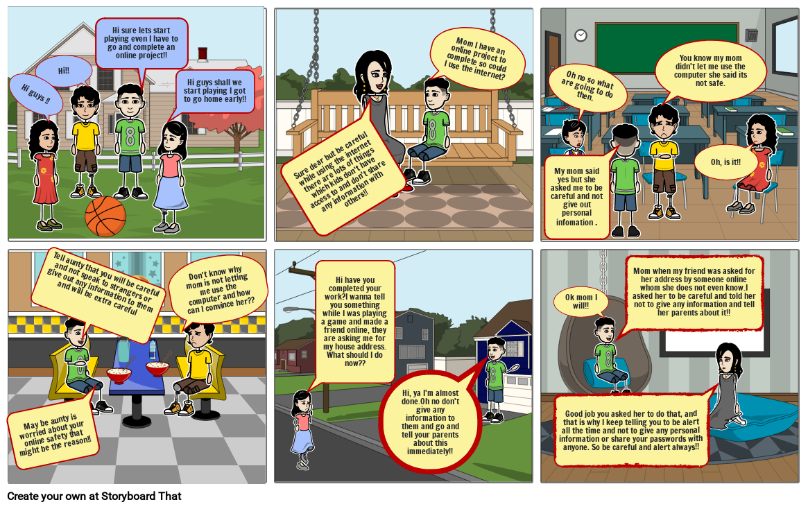 How to stay safe online? - 2 Storyboard por e0b1581e