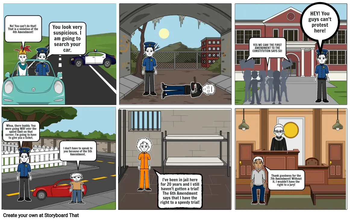 Bill Of Rights Storyboard