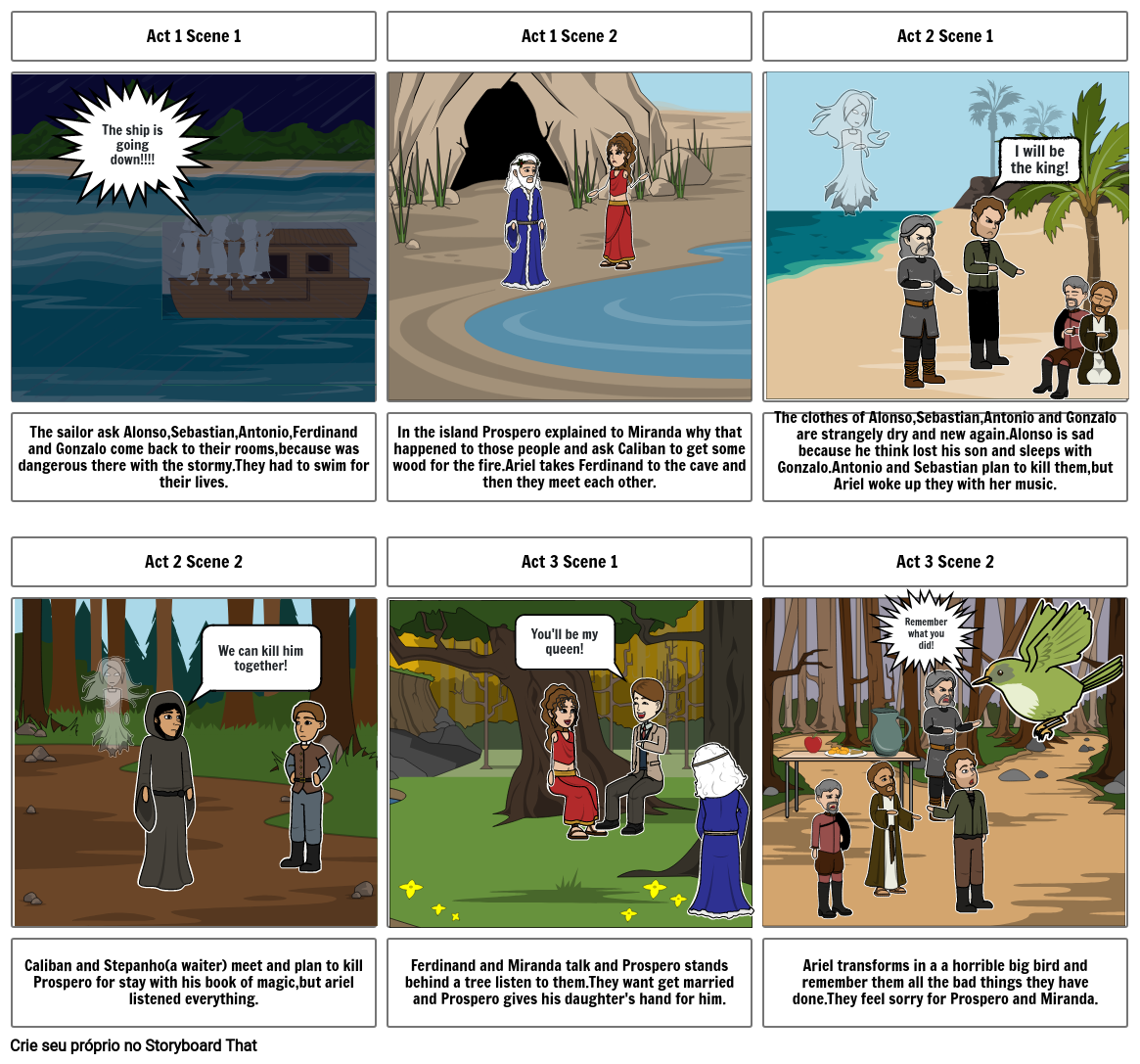 The Tempest Storyboard by e145a1c4