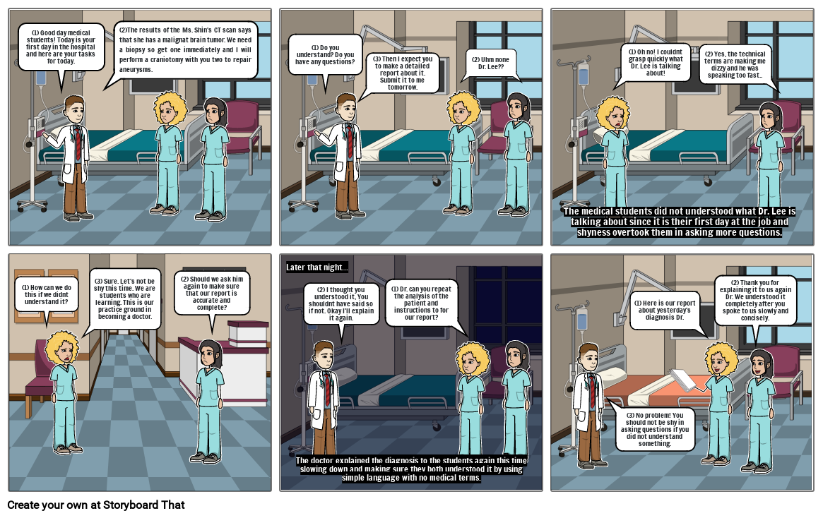 Hospital Trouble Storyboard by e14a6cdd