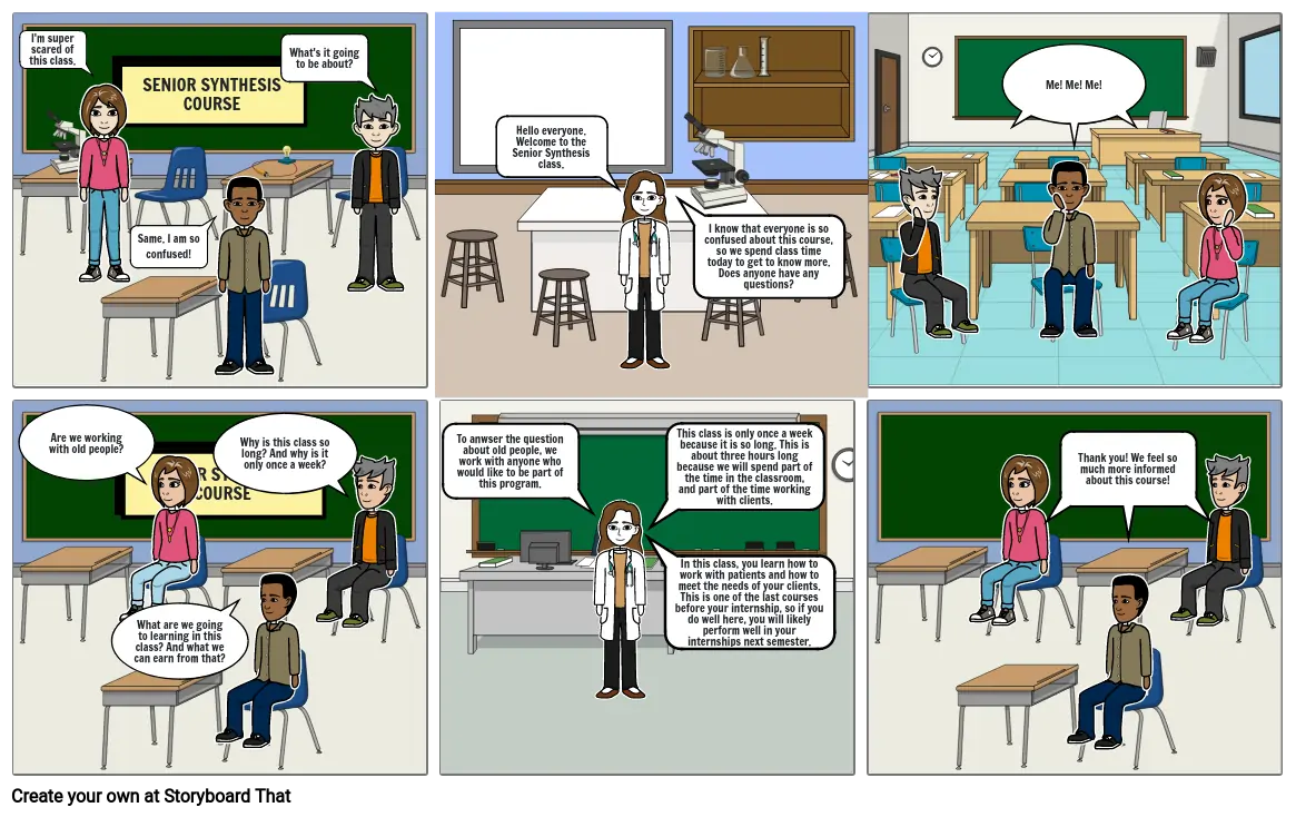 Senior Synthesis Storyboard Storyboard por e1624169