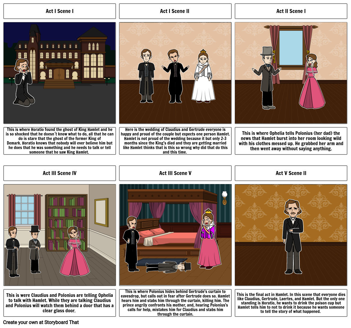 Hamlet, Activity 28 - Storyboard Project