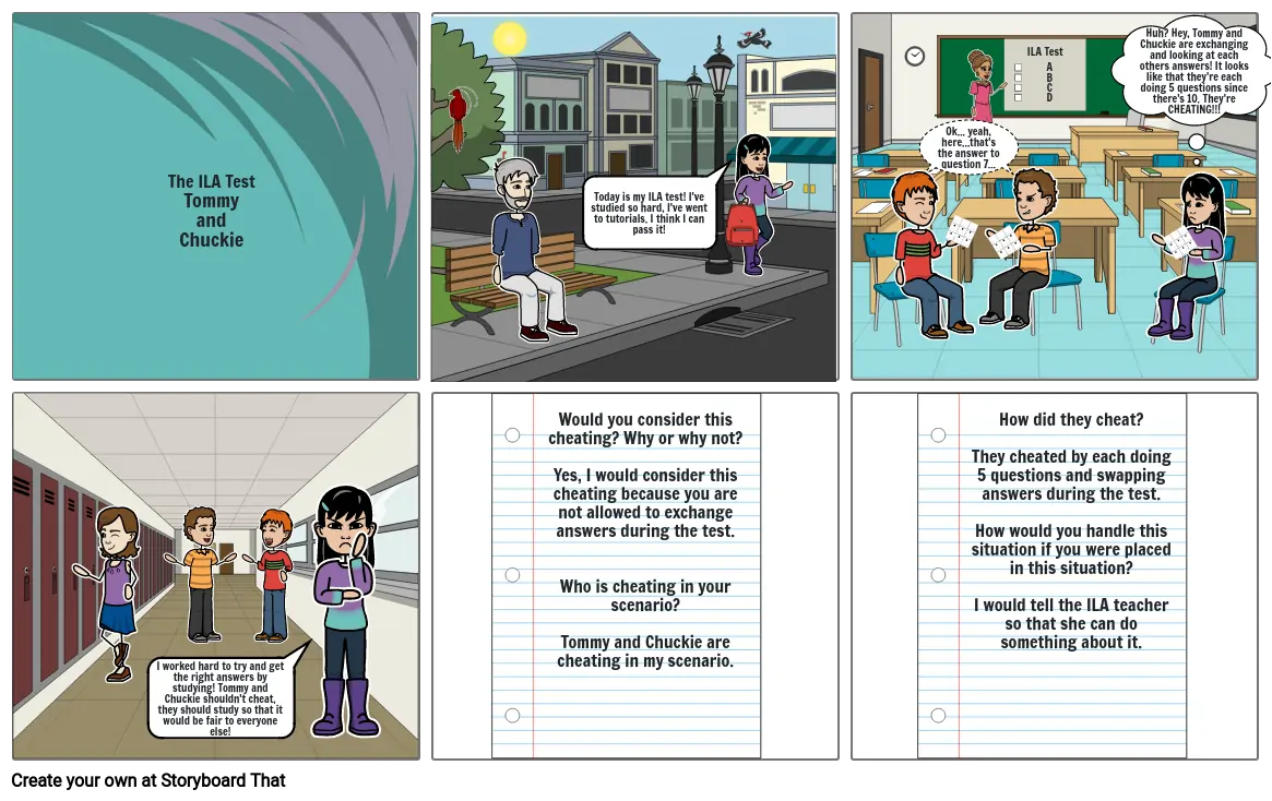 Academic Dishonesty storyboard