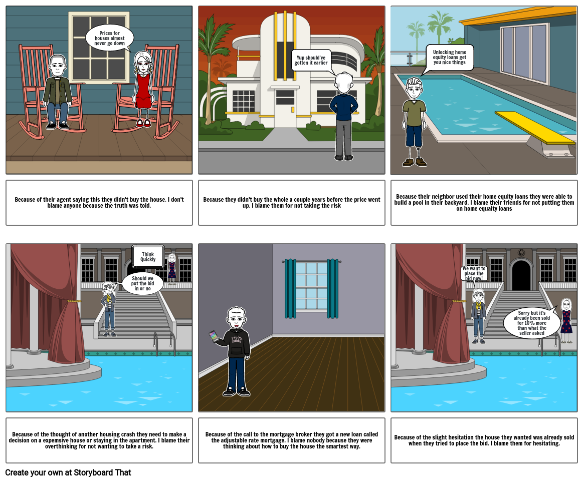 Housing Market Bubble Storyboard Por E2352878