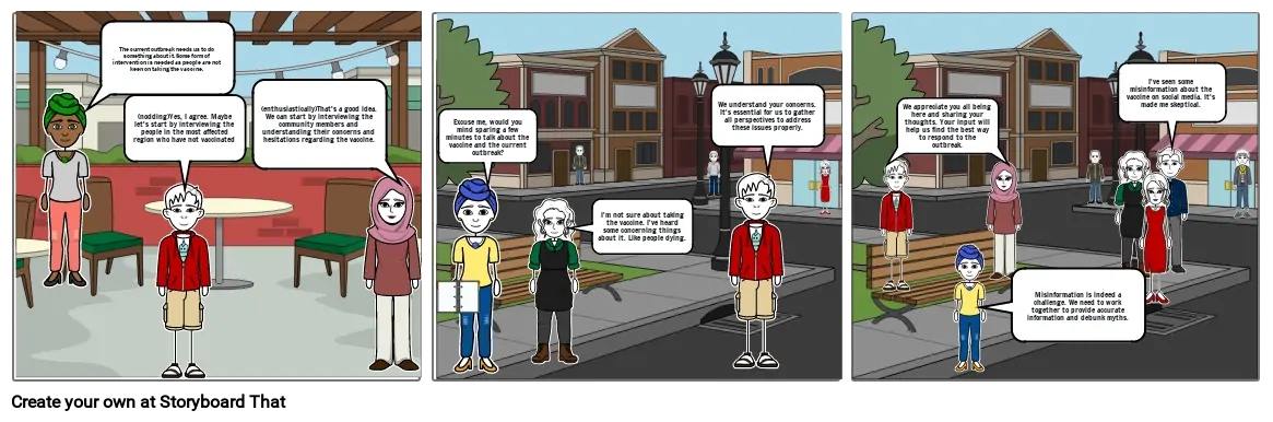 Cartoon Strip Group Work