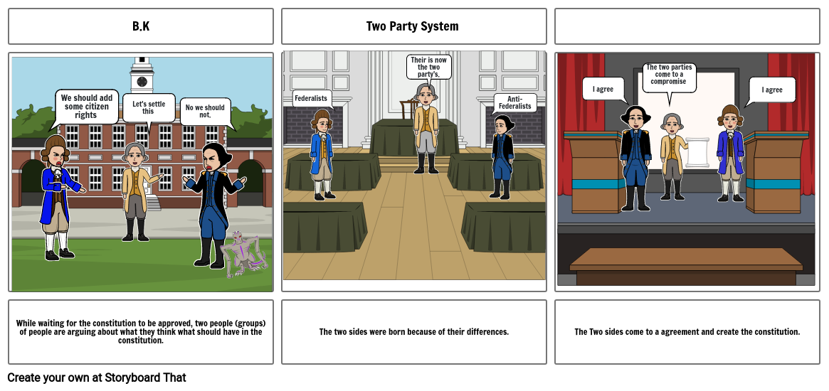 Two Party System Storyboard by e266a9af