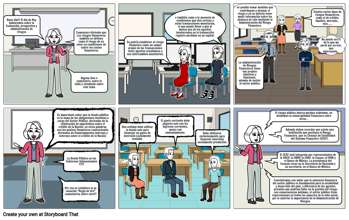 Riesgos Financieros Storyboard by e2db783a