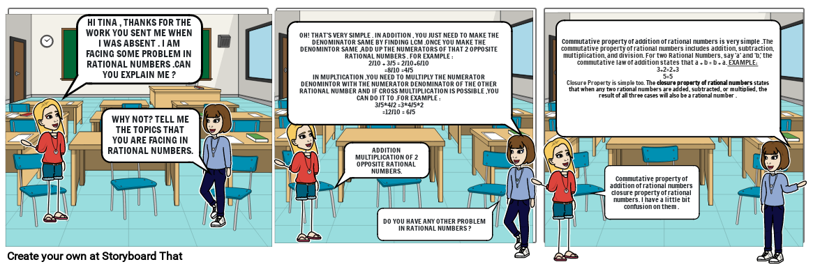 COMIC STRIP RATIONAL NUMBERS