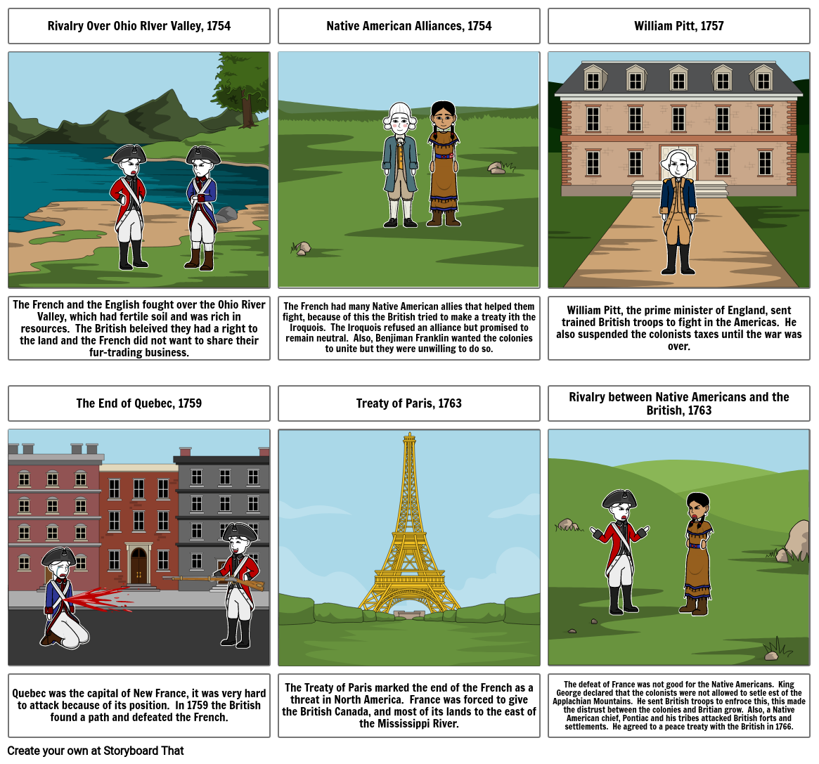 French and Indian War Storyboard por e3319a8d