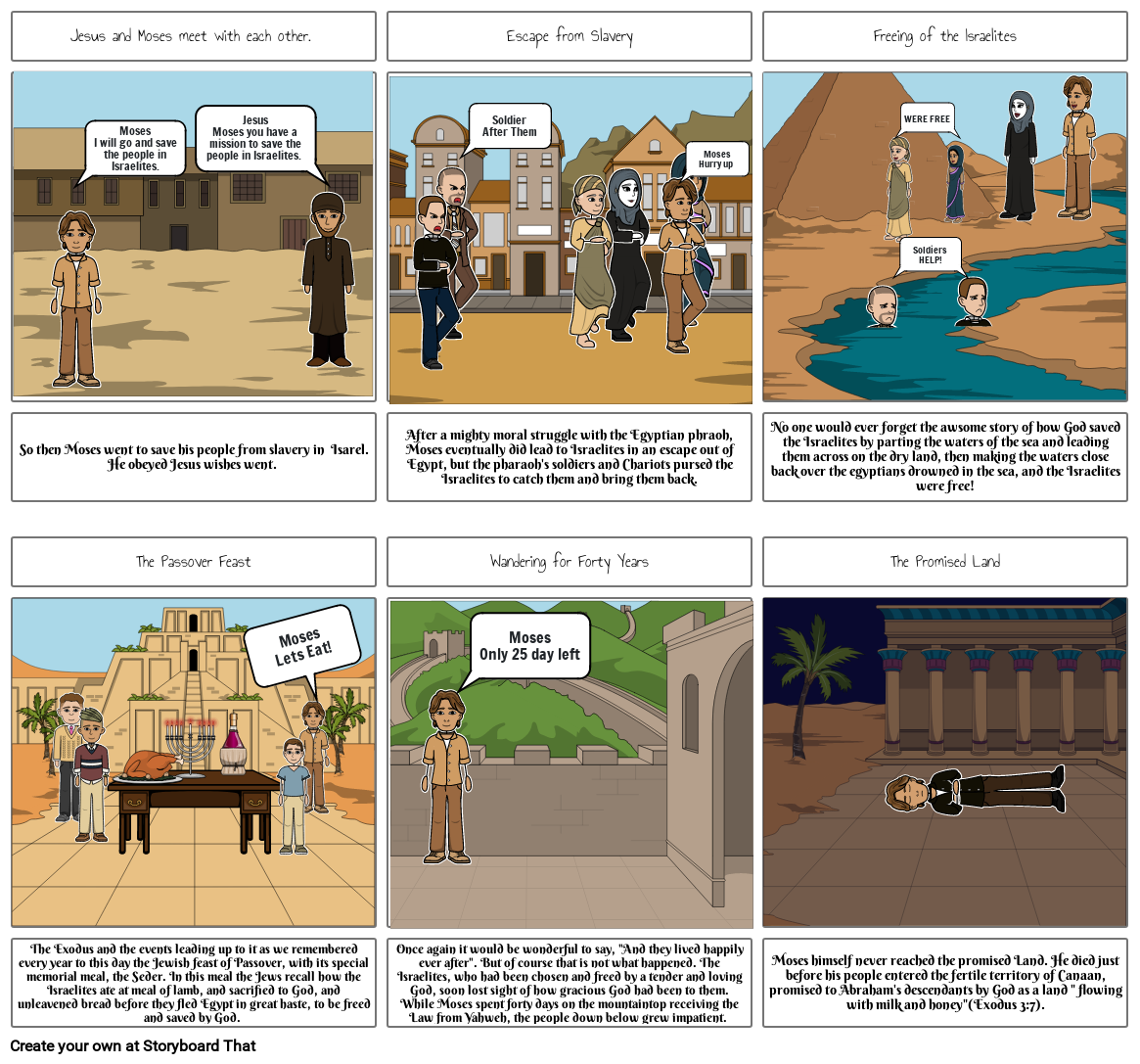 Judaism Comic Strip Storyboard by e38a3289