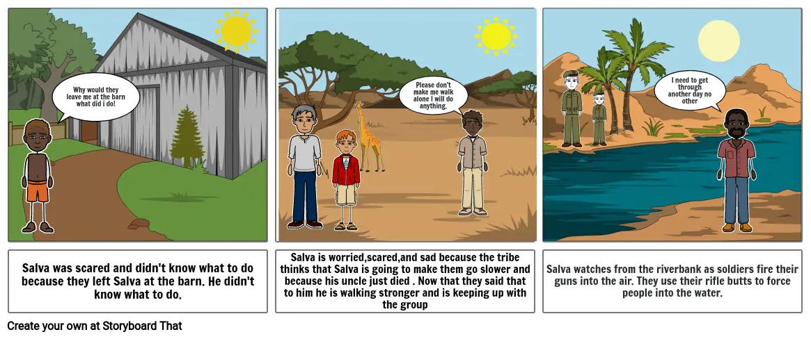 along walk to water comic strip