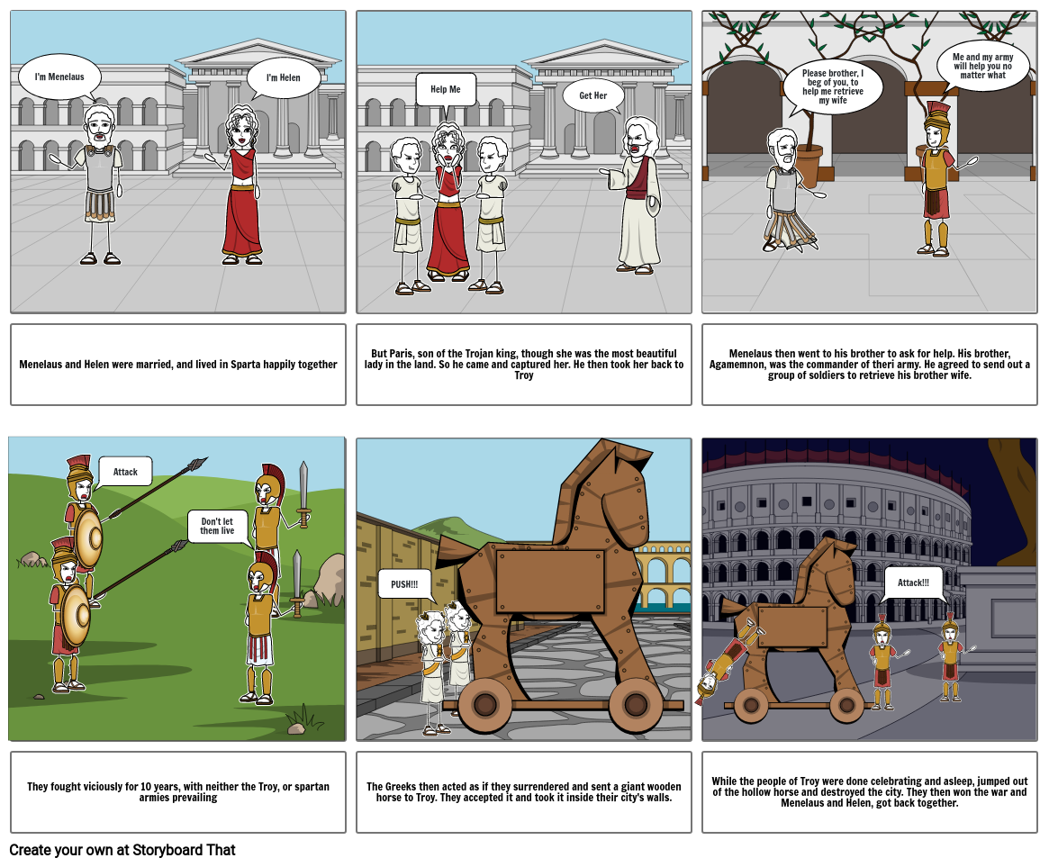 Trojan War Storyboard By E3b41f29