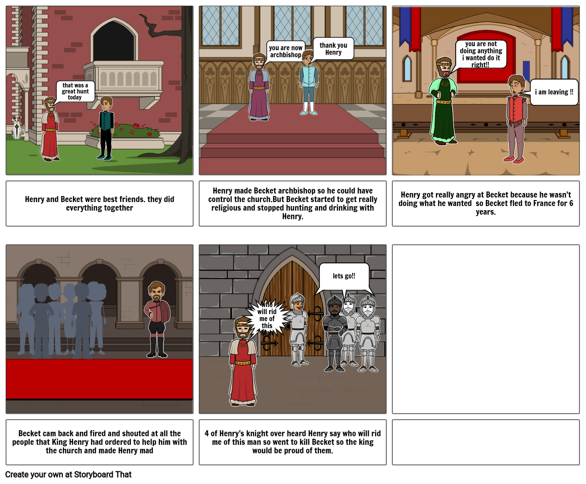 Henry and Becket Storyboard by e3c4aadf