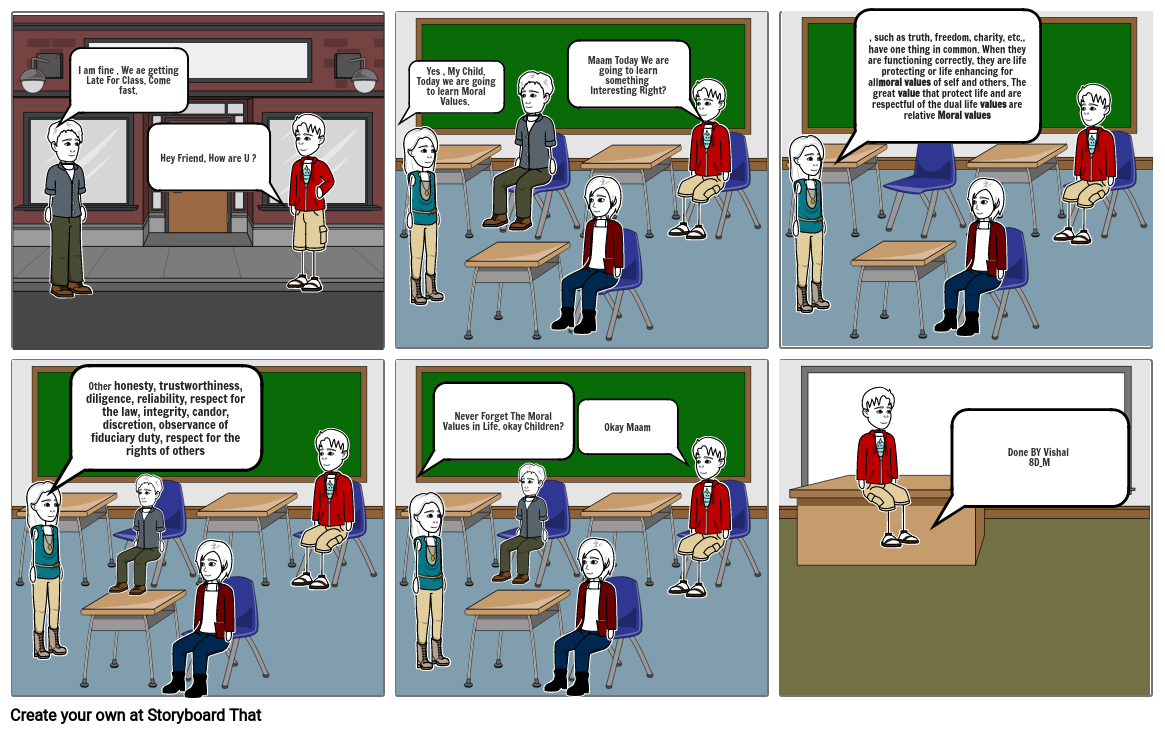 Moral Values Storyboard by e414f504