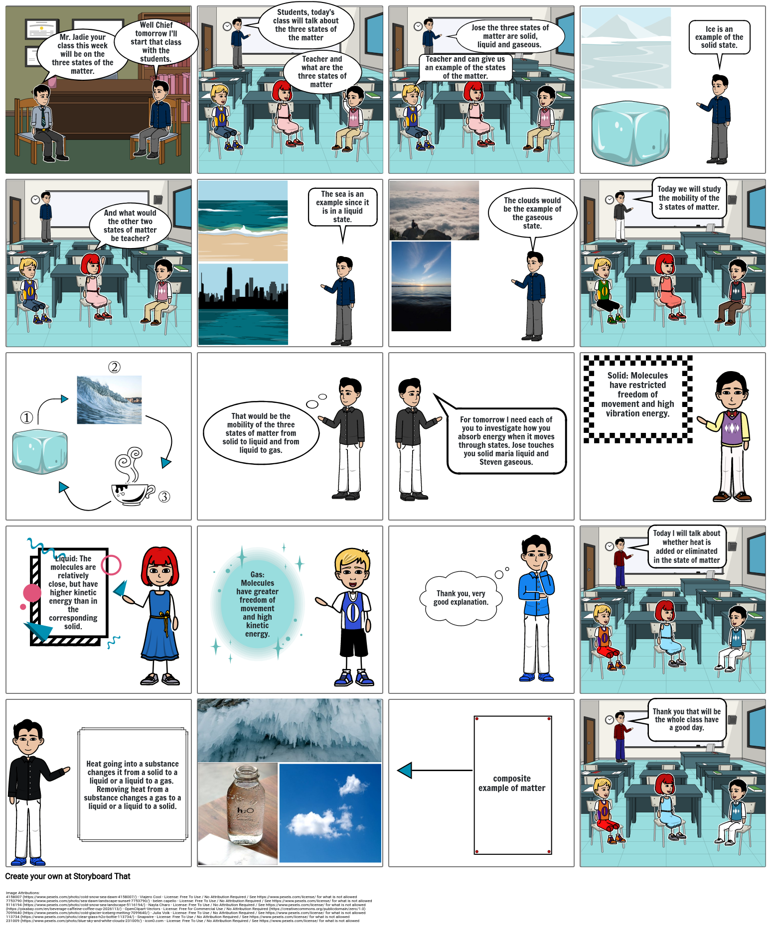 class-of-the-three-states-of-matter-storyboard