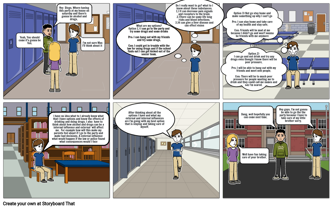 Comic Strip For Health Class