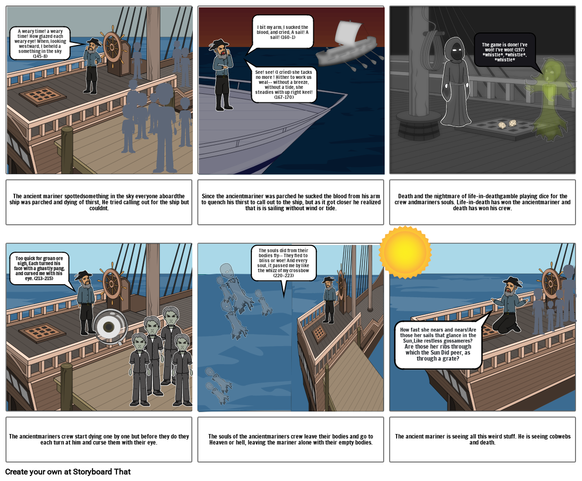 part 3 rime of an ancient mariner Storyboard by e46c18da