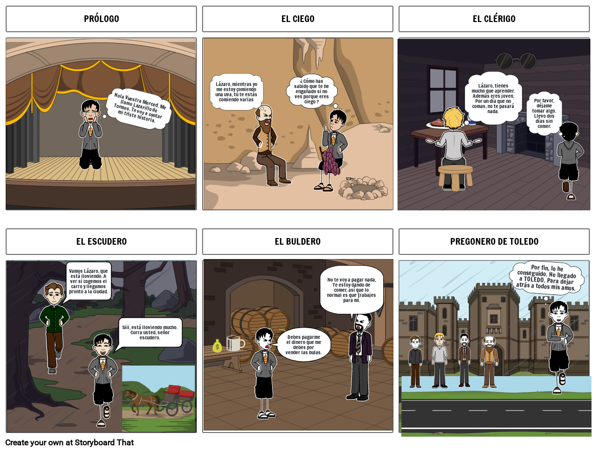 EL LAZARILLO DE TORMES Storyboard By E4d8e43a