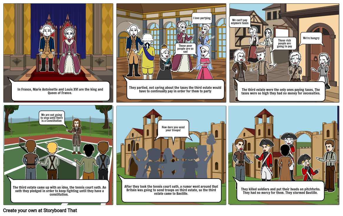 The Storming Of Bastille Storyboard By E503d5ed