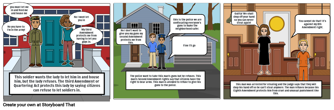 Life without bill of rights Storyboard por e50dfe53