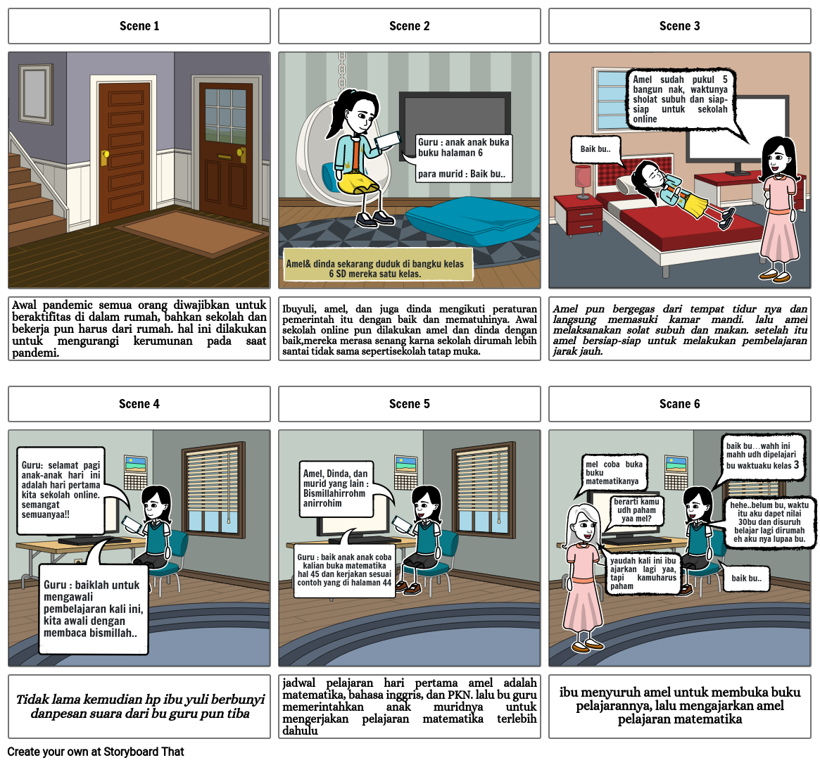 storyboard indah