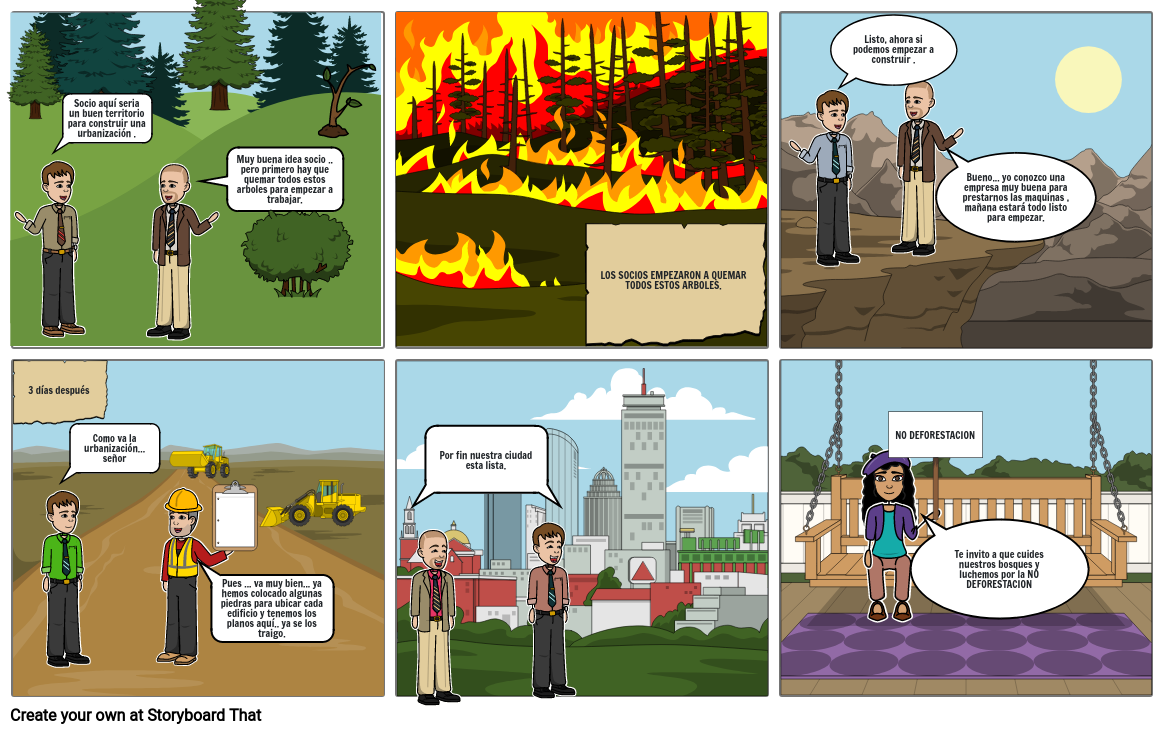 Deforestacion Storyboard by e5b44dd1