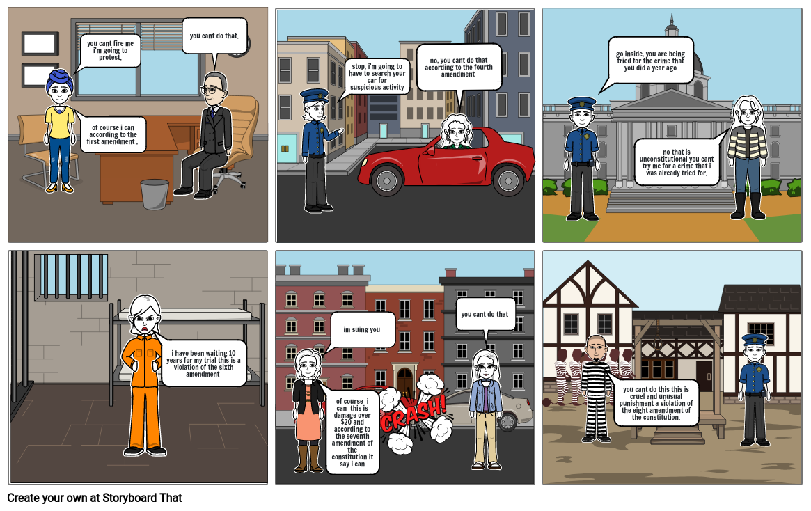 amendments of the constitution Storyboard by e5fbe07e