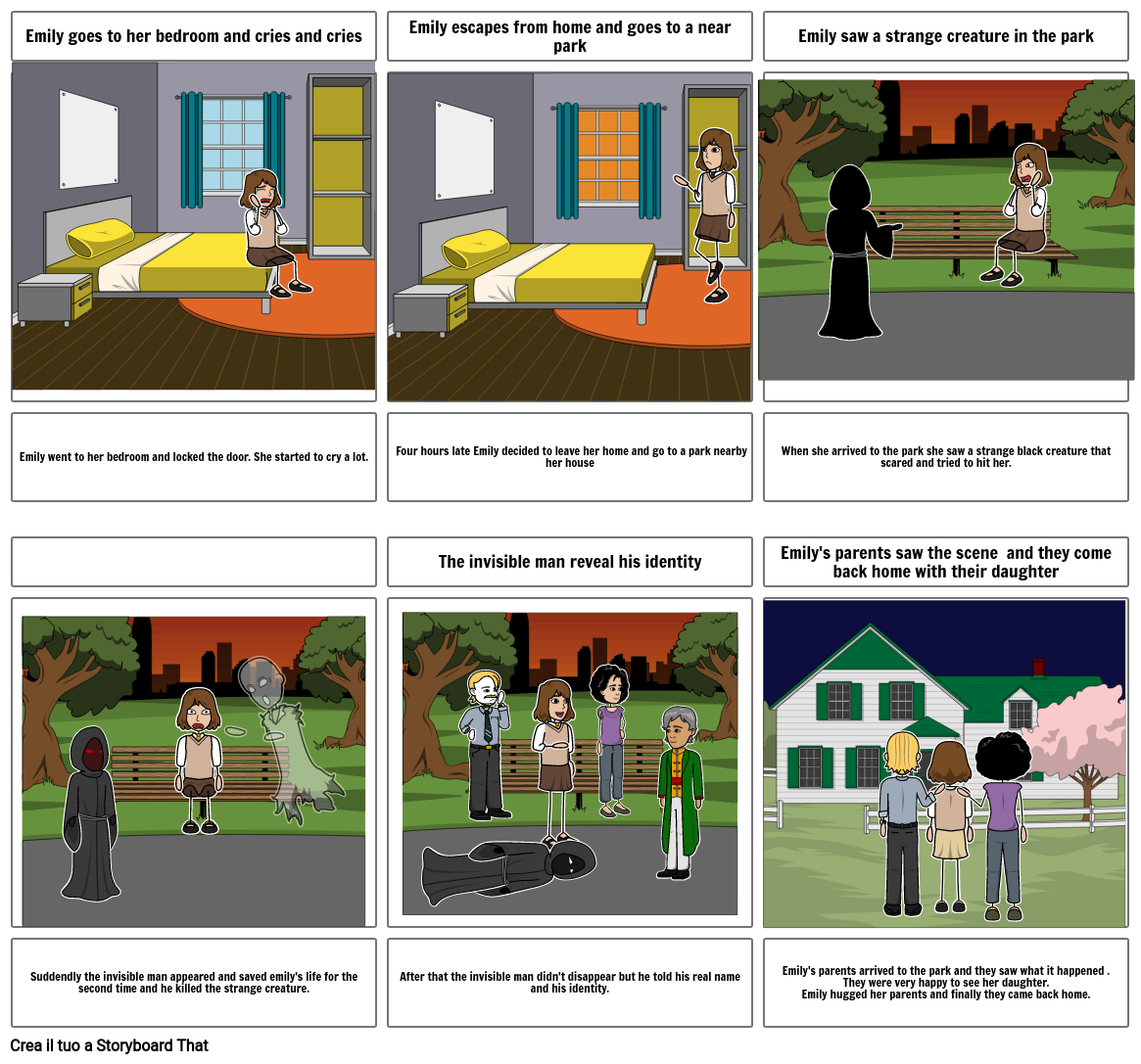 storia progetto di inglese Storyboard by e611c309