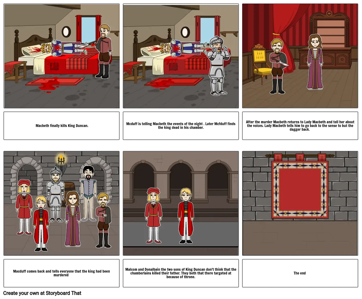 Killing of King Duncan Comic Strip