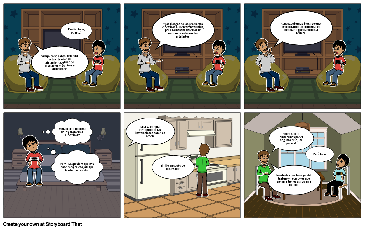 SEGURIDAD ELÉCTRICA Storyboard por e6d166af