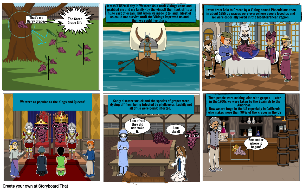 The Great Grape History Storyboard by e700eebd