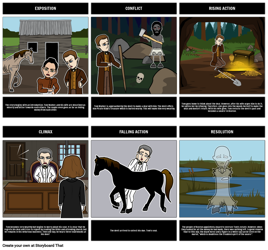 The devil and talk walke Storyboard by e71476e0