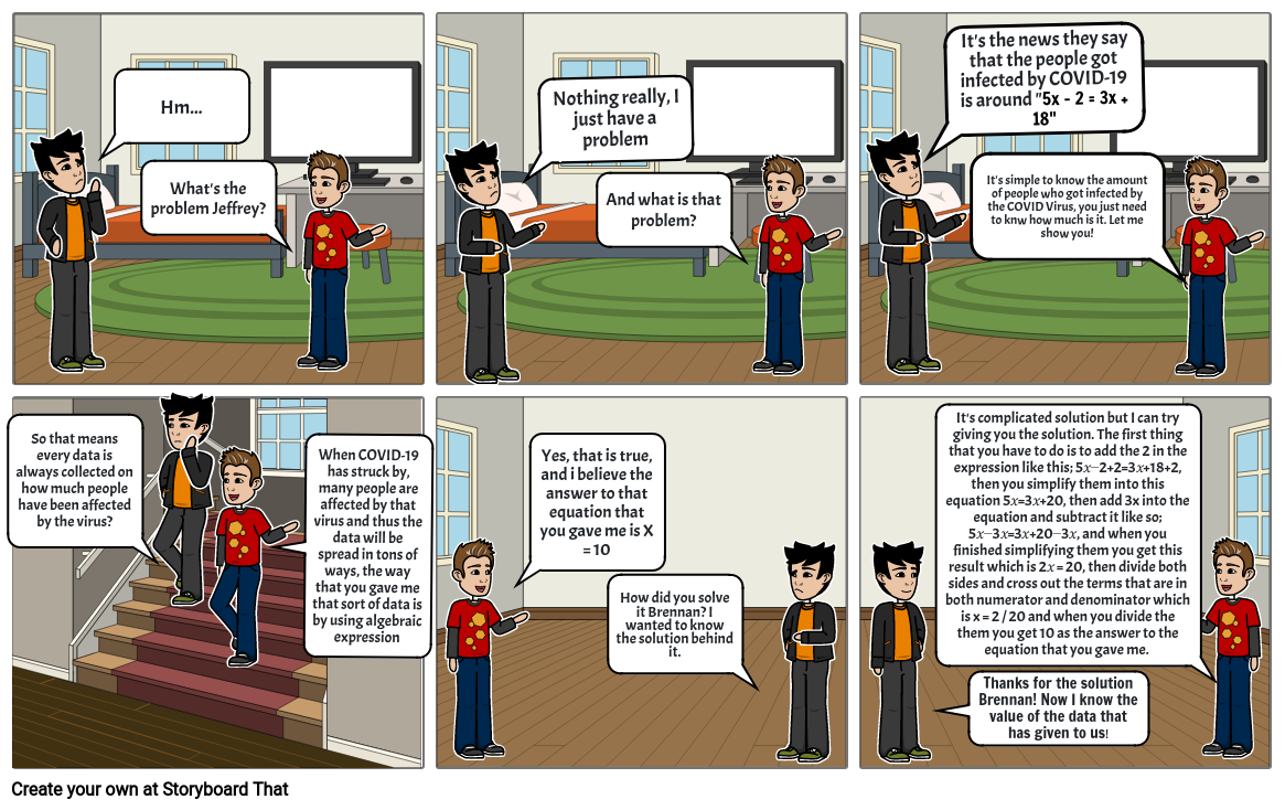 Math Comic Strip: Linear Algebra Integration to Real Life Situation during 