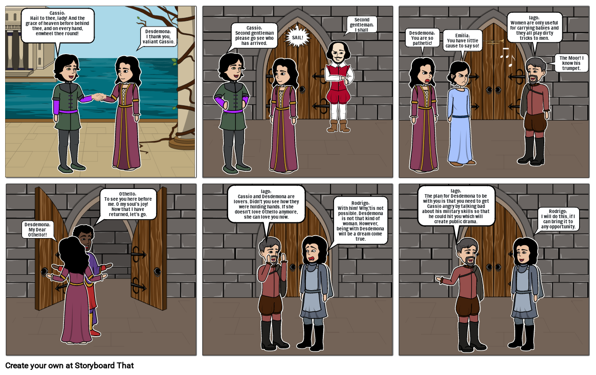 othello Storyboard par e7643009