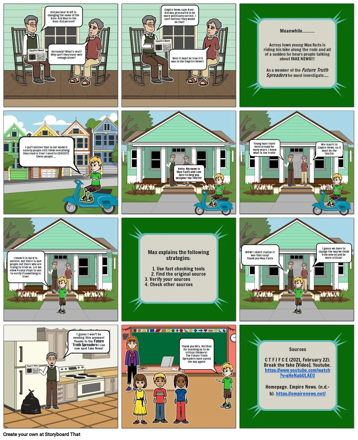 PME 815: Debunking Misinformation Storyboard av e79608c4