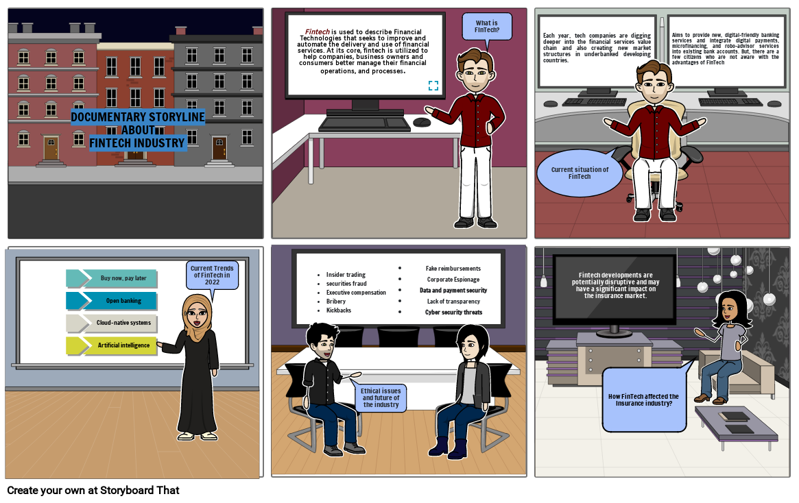 FINTECH INDUSTRY Storyboard By E7c9cfc1
