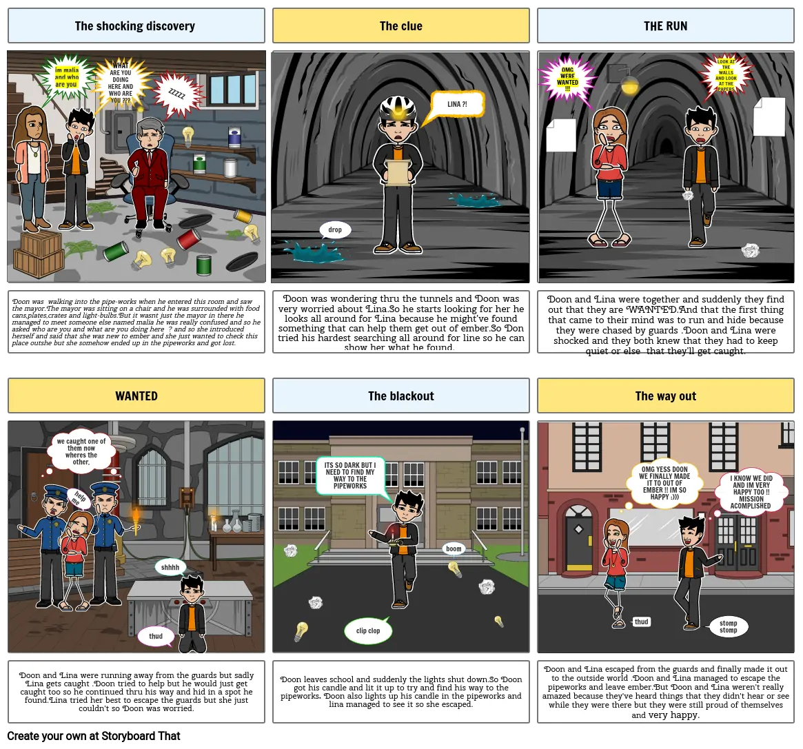 city of ember storyboard