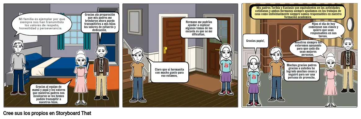 COMIC DE VALORES FAMILIARES