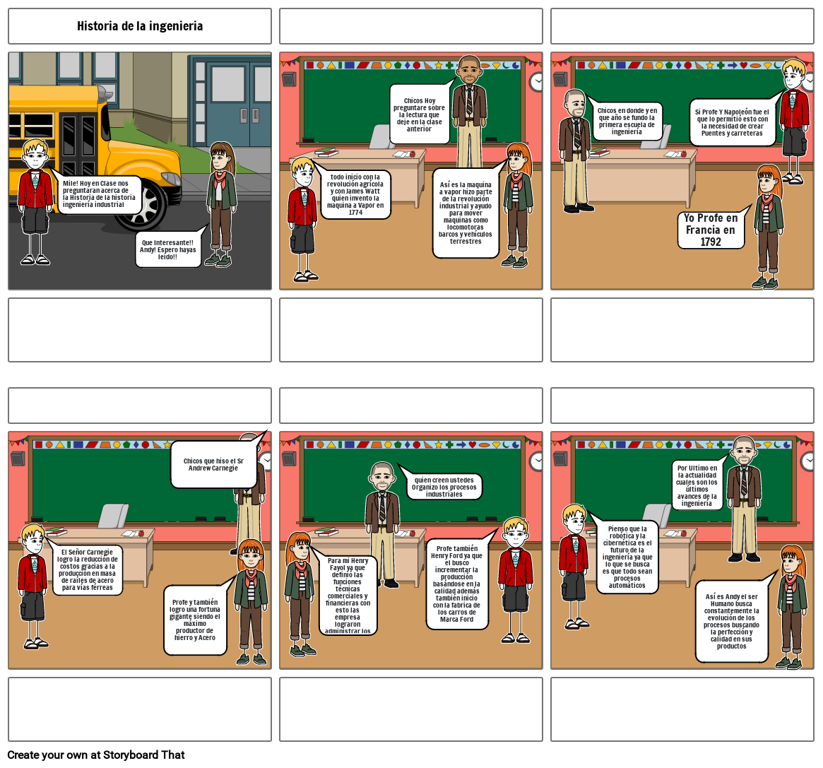 Historia De La Ingenieria Storyboard By E841f8ff