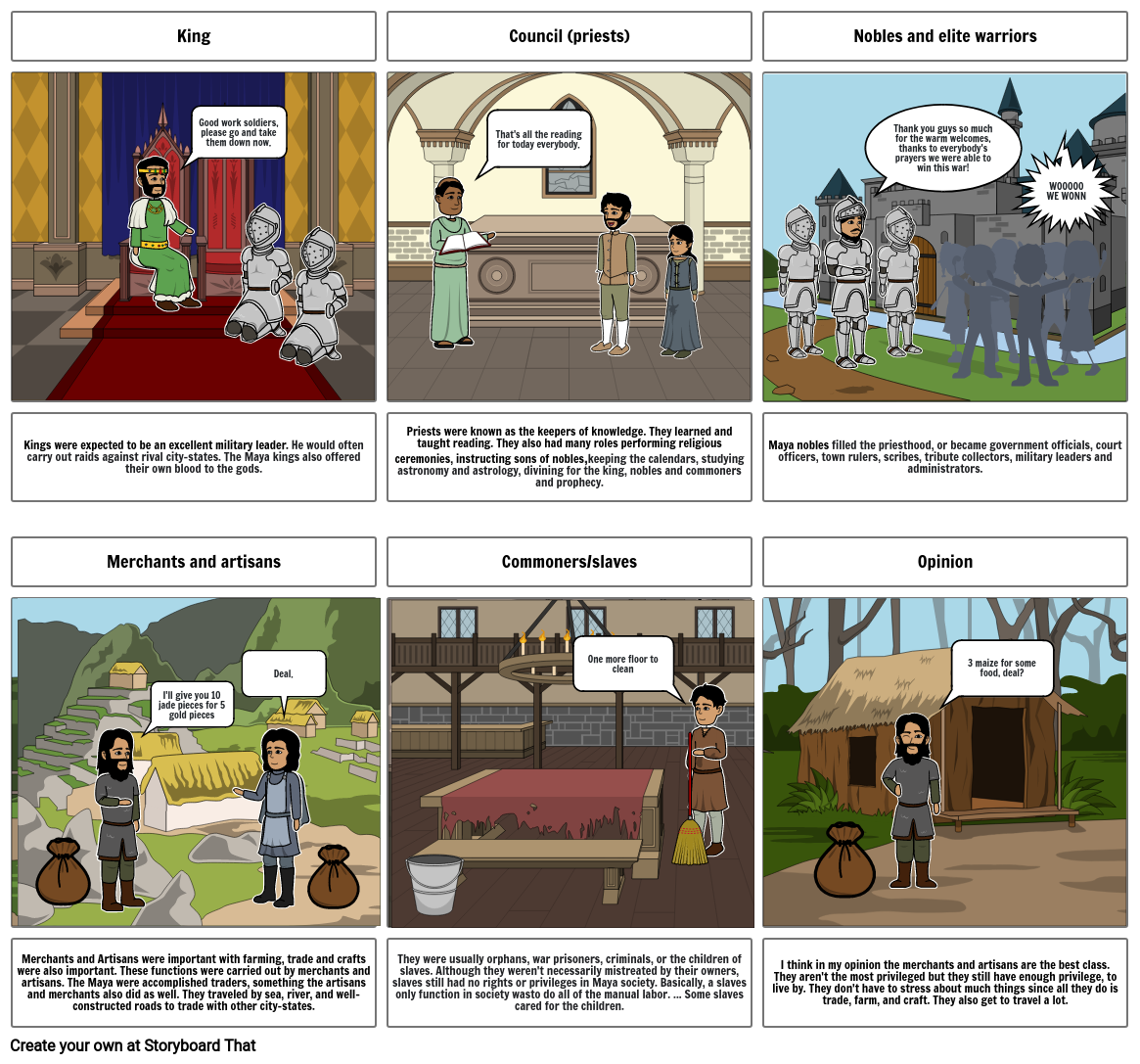 Maya social class Storyboard by e88d261b