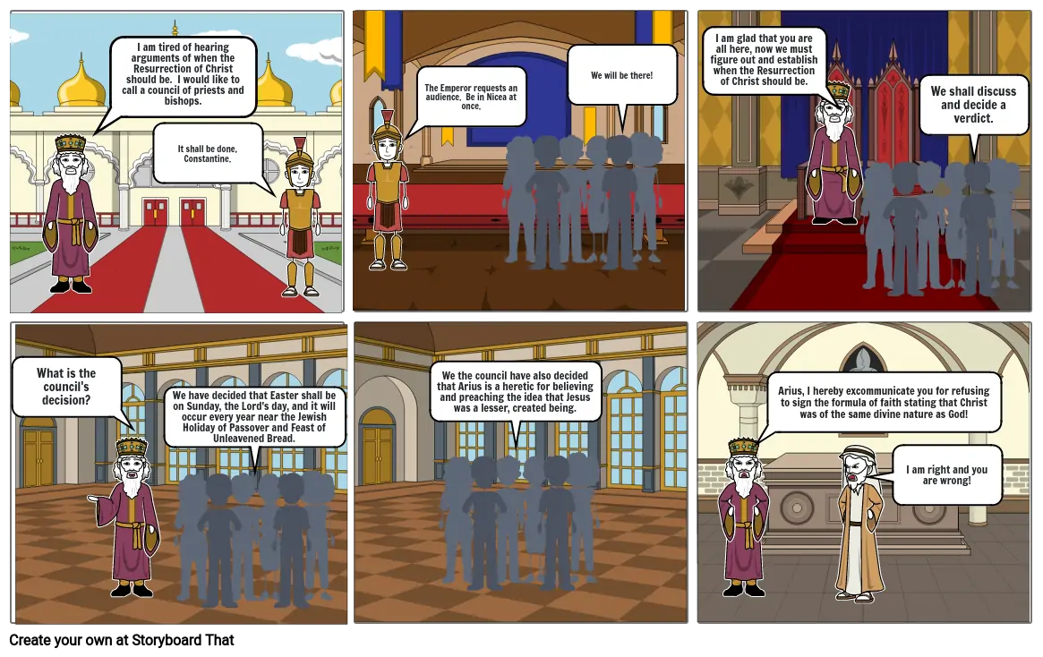 Council of Nicea Comic Strip