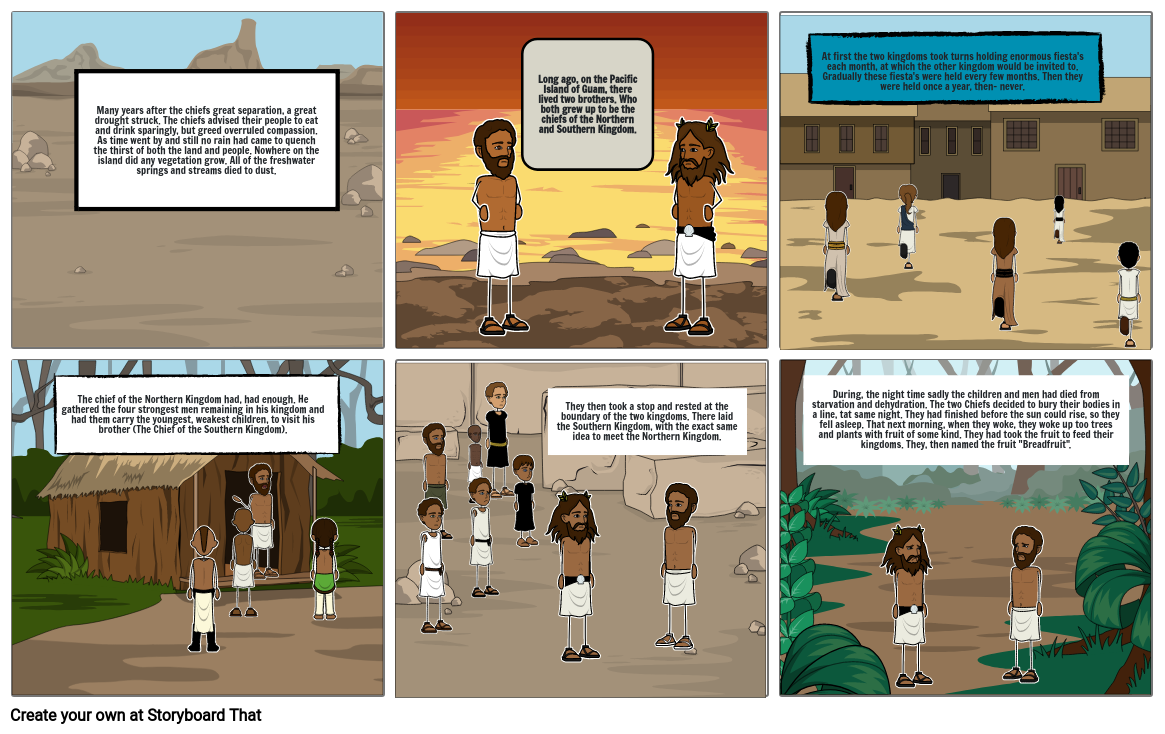 Breadfruit Tree Story Board Storyboard por e90792ad