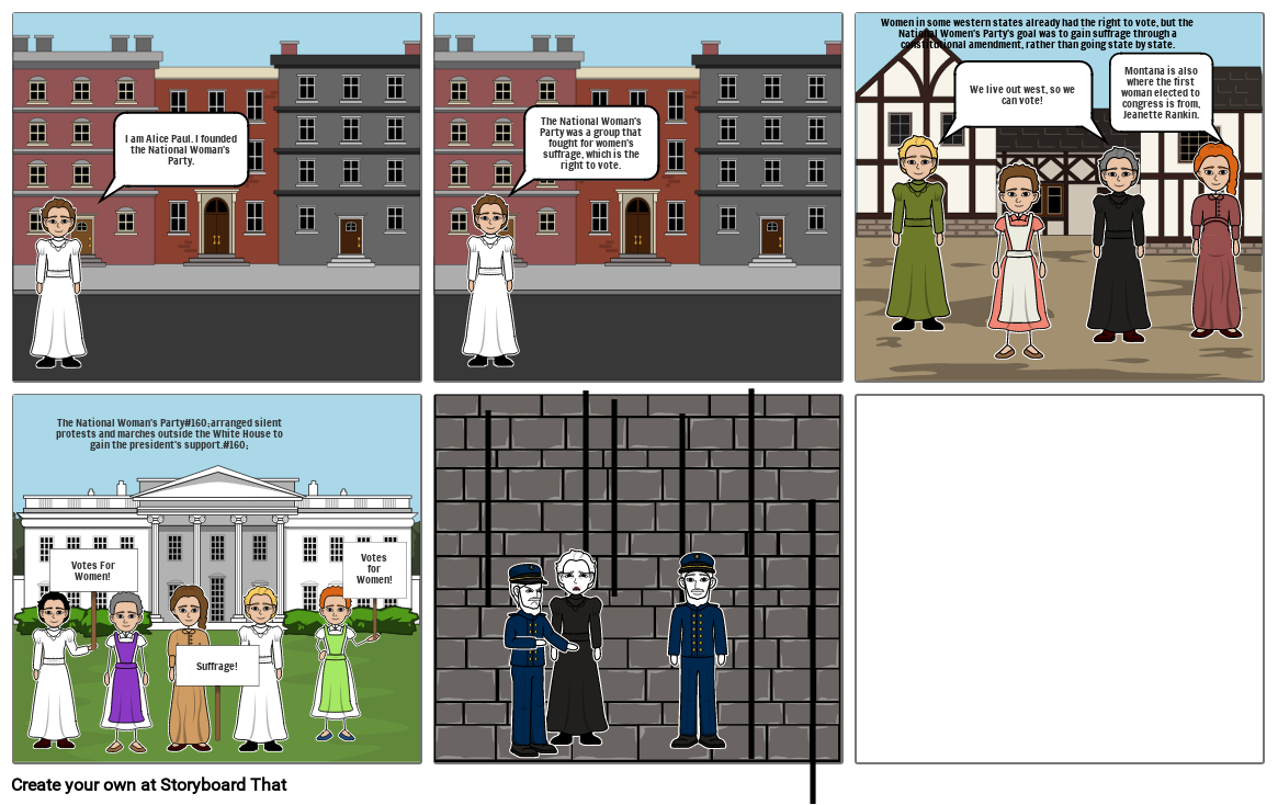 progressive Era: Women's Suffrage Storyboard by e9119324