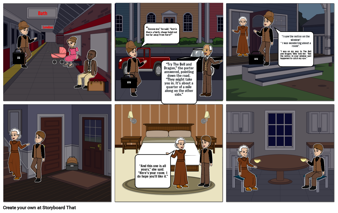 The landlady project Storyboard by e92f5b46