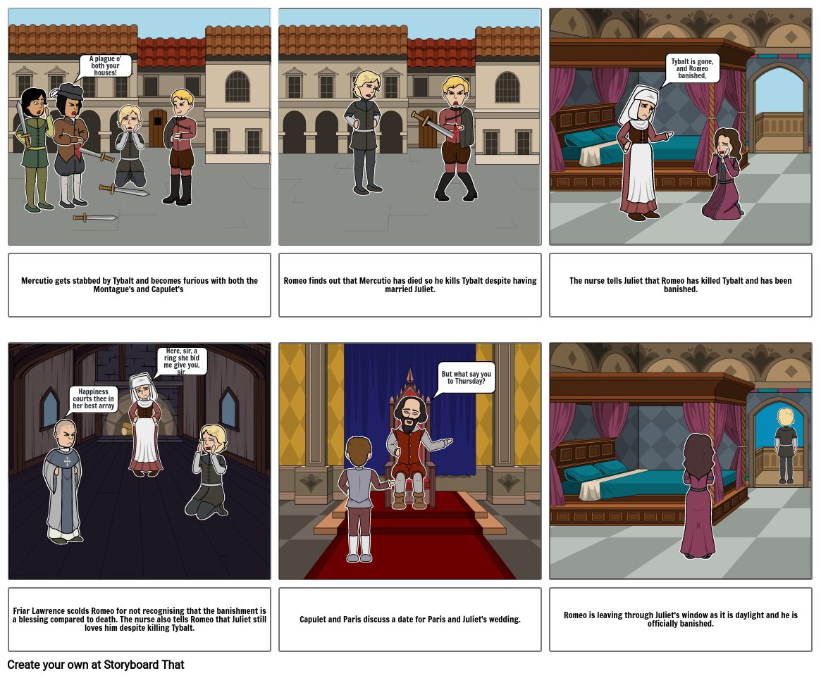 Romeo and Juliet Storyboard by e9493354
