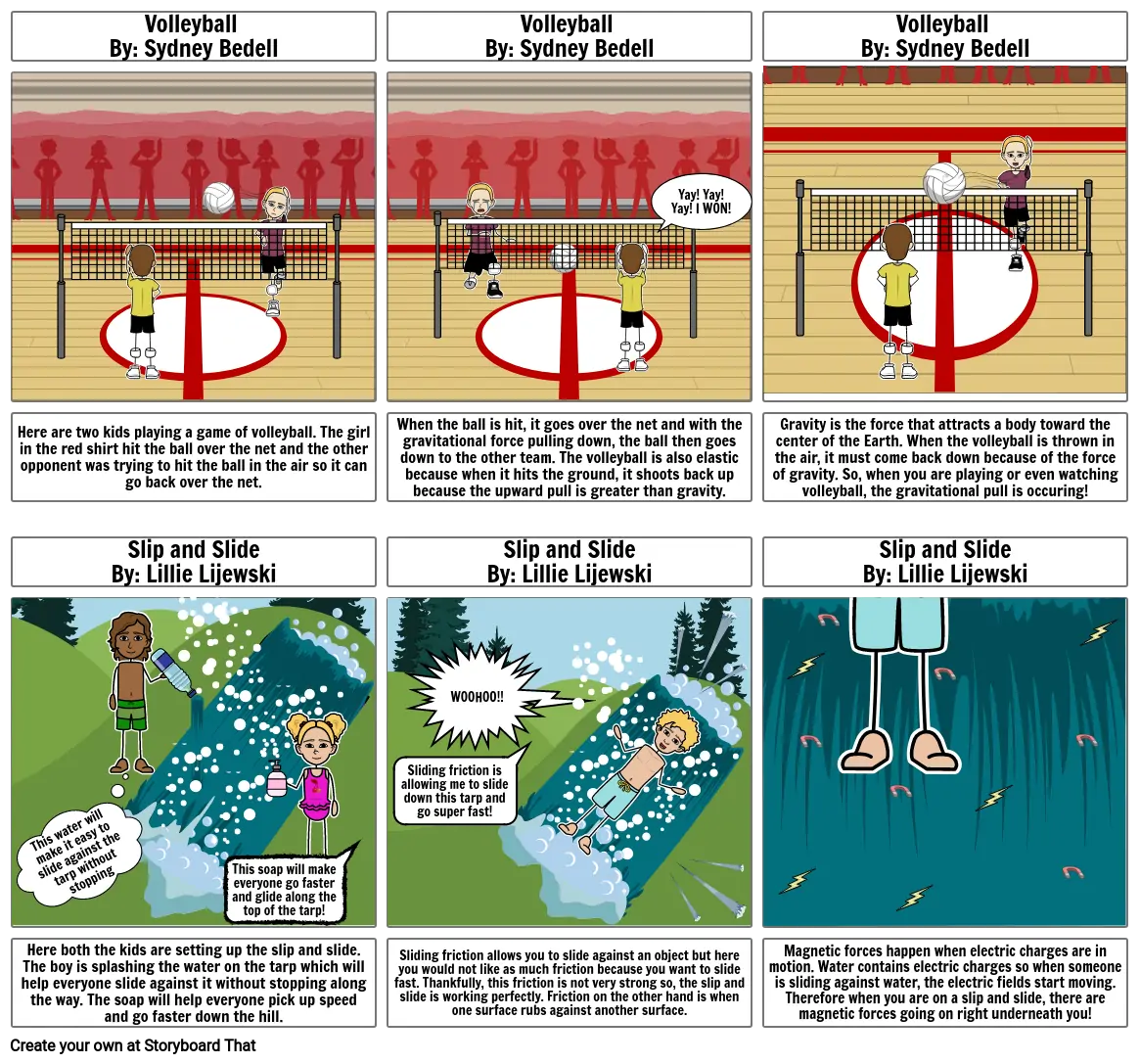 Science comic strip Storyboard par e9632a4c